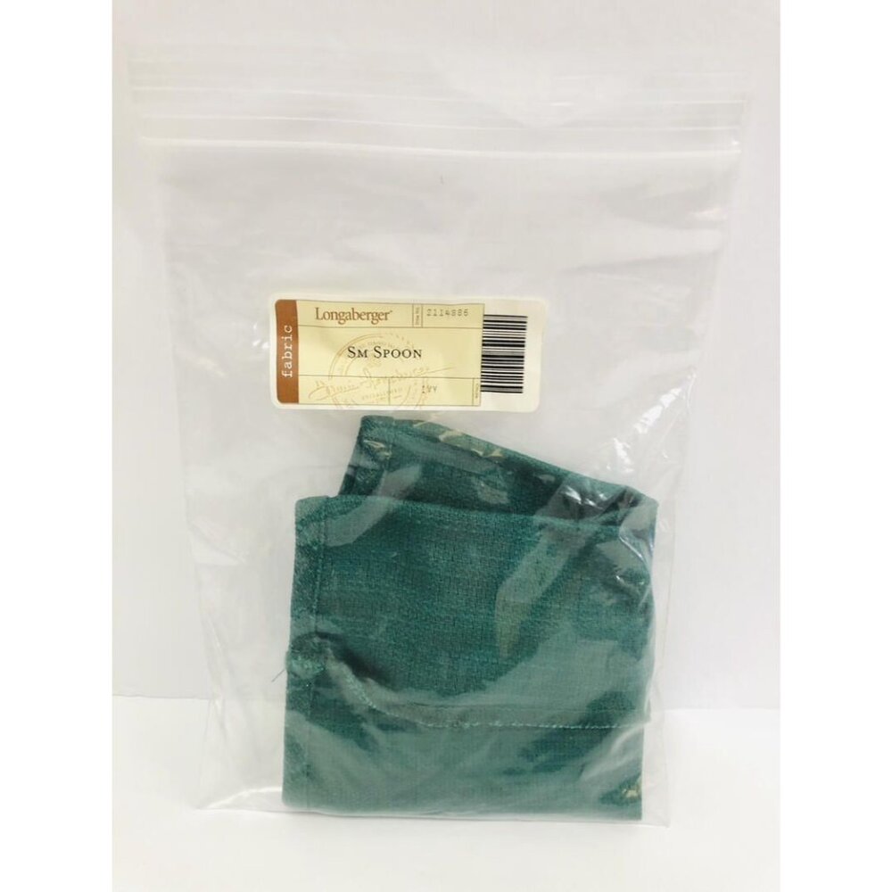 Longaberger Small Spoon Basket Liner in Ivy Green New